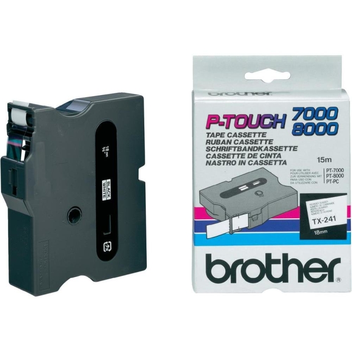 BROTHER P-touchPCpTXe[v ~l[ge[v(n/) 18mm TX-241 BROTHER uU[