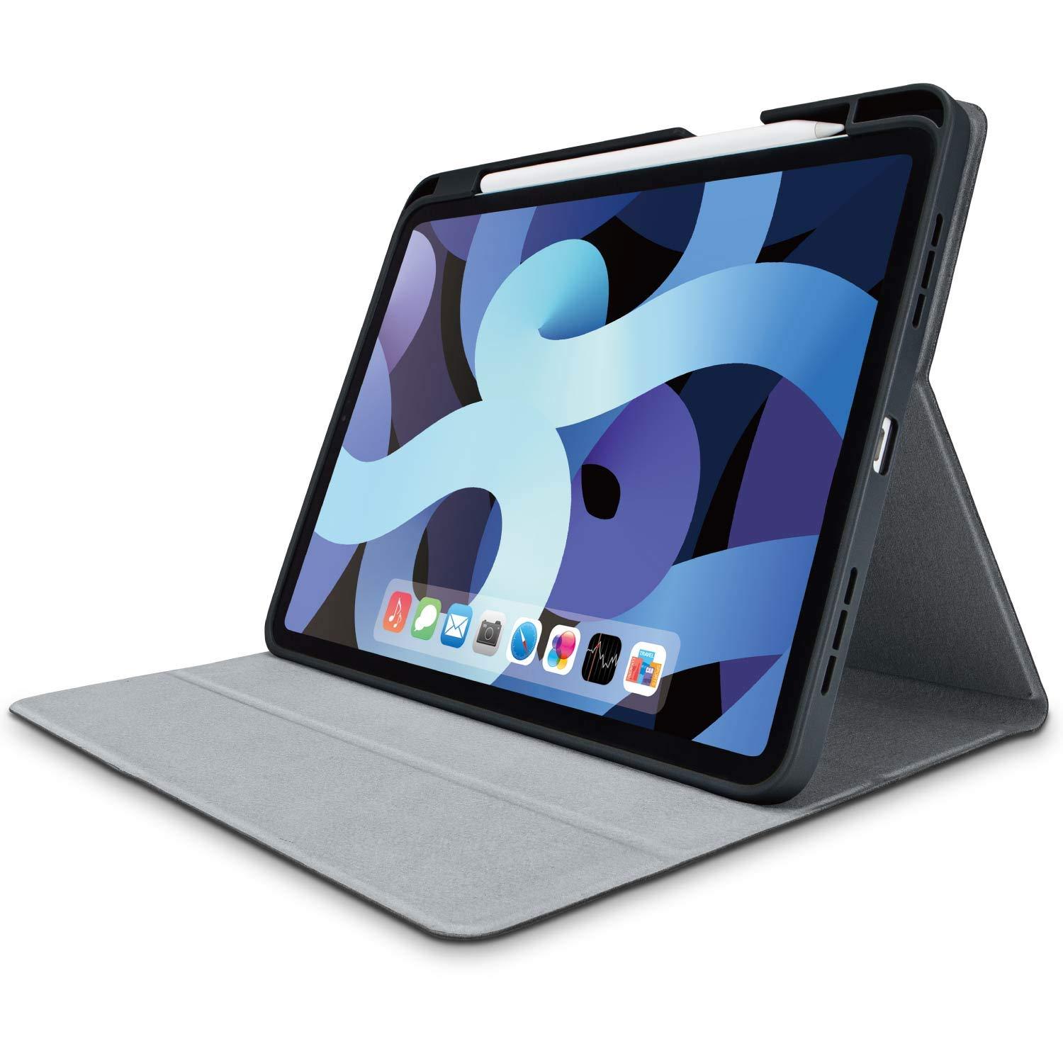 iPad Air 10.9C`(4/2020Nf)pU[P[X 蒠^ X[vΉ Apple Pencil[ ubN / TB-A20MSABK