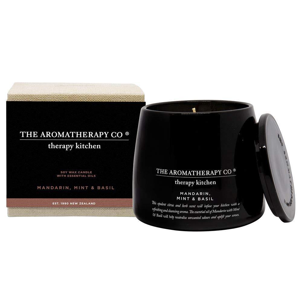 Therapy Kitchen Zs[Lb` Essential Oil Soy Wax Candle GbZVIC\CbNXLh MandarinAMint  Basil }_A~goW Oag[fBO