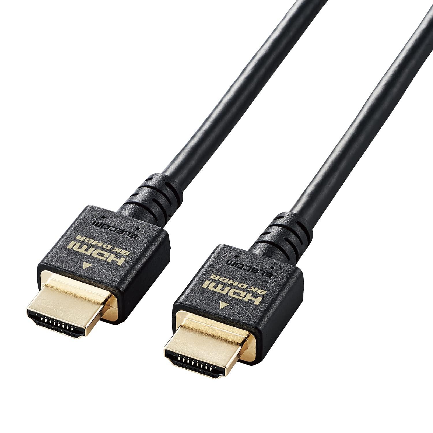 HDMIP[u/HDMI2.1/EgnCXs[h/1.0m/ubN(CAC-HD21E10BK) ELECOM GR