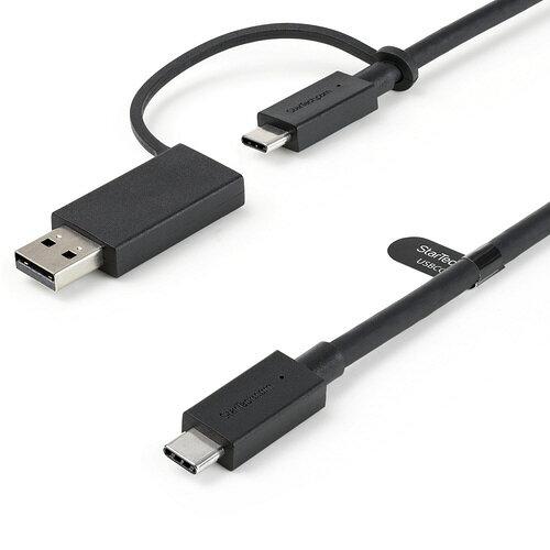 StarTech.com USB Type-C P[u/1m/USB-C - USB-AϊA_v^t/USB-C - USB-C (10Gbps  100W PDΉ)/USB-A - USB-C (5GbpsΉ)/USB-C  USB-AΉhbLOXe[VpP[u USBCCADP X^[ebN(STARTECH.COM)