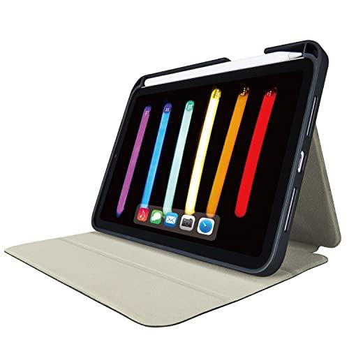 iPad mini 6(2021Nf)ptbvP[X Apple Pencil[ X[vΉ ubN / TB-A21SSABK ELECOM GR