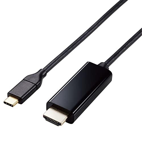GR fϊP[u USB Type-C-HDMI ~[OΉ 4K2K/60Hz yX}zE^ubg̉ferɏo͉\z 2m ubN MPA-CHDMI20BK ELECOM GR