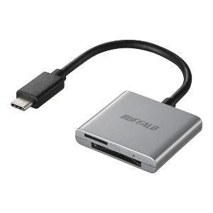 BSCR110U3CSV USB3.2Gen1Type-C J[h[_[ SD/microSD Vo[(BSCR110U3CSV)