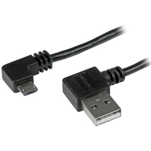 USBP[u/A - Micro-B/1m/USB 2.0/L^/IXEIX/BK(USB2AUB2RA1M)