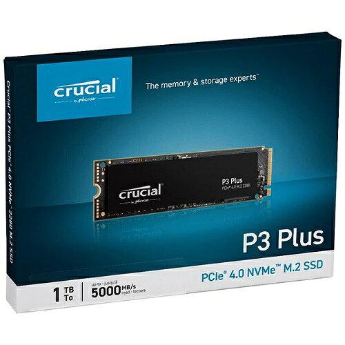 Crucial(N[V) P3plus 1TB 3D NAND NVMe PCIe4.0 M.2 SSD ő5000MB/b CT1000P3PSSSD8JP 5Nۏ K㗝Xi 1000GB(1TB)