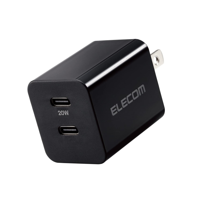 AC[d/USB PD/20W/USB-C2|[g/ubN(MPA-ACCP35BK) ELECOM GR