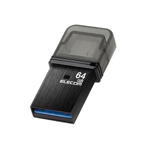 USB/USB3.2(Gen1)/Type-C/Lbv/64GB/ubN(MF-CAU32064GBK) ELECOM GR