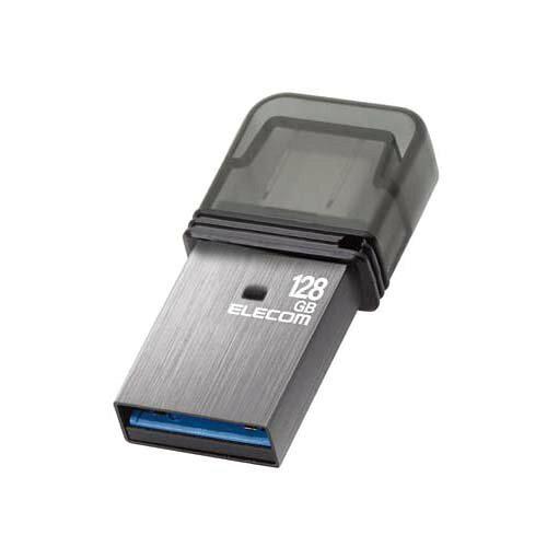 USB/USB3.2(Gen1)/Type-C/Lbv/128GB/Vo[(MF-CAU32128GSV) ELECOM GR