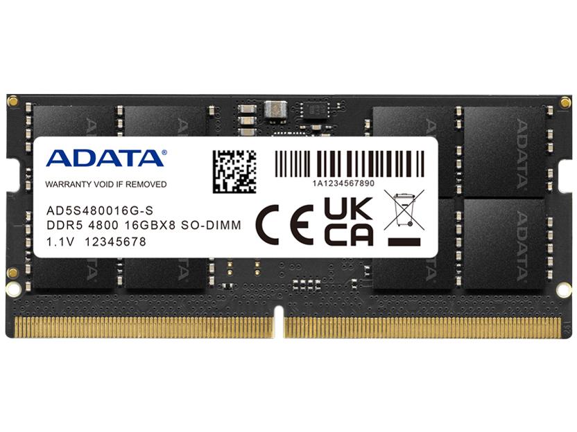 AD5S480016G-S DDR5 4800 SO-DIMM W[ 16GB 262s(AD5S480016G-S) ADATA Technology