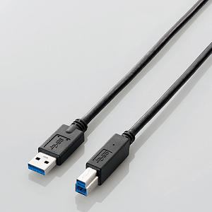 USB3-AB20BK [2m ubN] USB3.0P[u(A-B)/2.0m/ubN(USB3-AB20BK) ELECOM GR