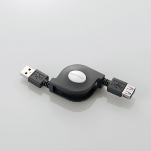 USB3-RLEA07BK [0.7m ubN] USB3.0P[u(A-A)/0.7m/ubN(USB3-RLEA07BK) ELECOM GR
