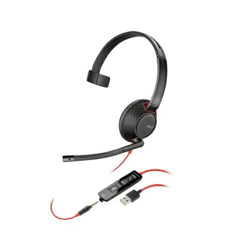 Poly Blackwire 5210 Monaural USB-A Headset(80R98AA)