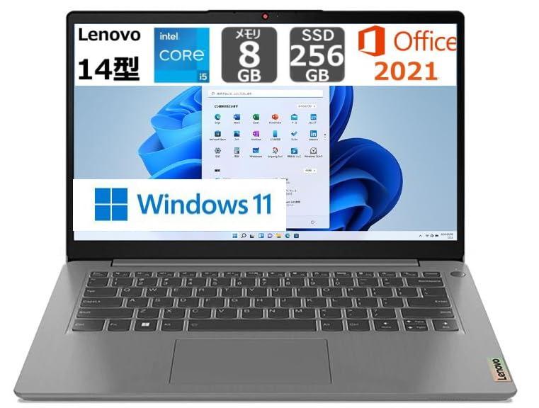 82RJ00DWJP Lenovo IdeaPad Windows 11 Home 14.0^iC`j Core i5 8GB SSD 256GB 1920~1080 WebJL OfficeL Bluetooth v5.1 1.0`1.5kg O[n LENOVO m{