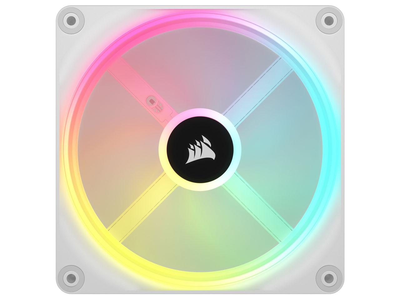 iCUE LINK QX140 RGB WHITE, 140mm Magnetic Dome RGB Fan, Expansion Kit   (CO-9051007-WW)