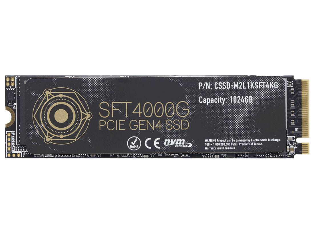 CFD SFT4000G V[Y M.2 2280 NVMeڑ ɔq[gVNt SSD 1TB 3Nۏ CSSD-M2L1KSFT4KG(4988755-067188)
