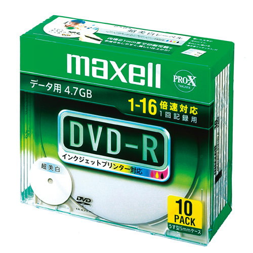 DR47WPD.S1P10S A (DVD-R 16{ 10g) }NZ DR47WPD.S1P10S A f[^pDVD-R 4.7GB 1-16{ 5mmXP[X10pbN