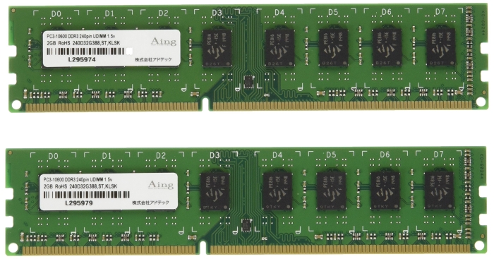 fXNgbvp[ [DDR3 PC3-10600(DDR3-1333) 4GB(2GBx2g) 240PIN] 6Nۏ ADS10600D-2GW