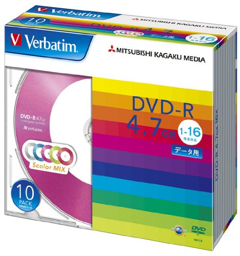 Verbatim DHR47JM10V1 (DVD-R 16{ 10g) Verbatim f[^pDVD-R 4.7GB 1-16{ 5FJ[MIX (s) 5mmP[X 10 (DHR47JM10V1) MITSUBISHI OHd@