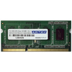 ADM14900N-L4GW [SODIMM DDR3L PC3L-14900 4GB 2g] Macp DDR3L-1866 SO-DIMM 4GB d 2g(ADM14900N-L4GW) ADTEC