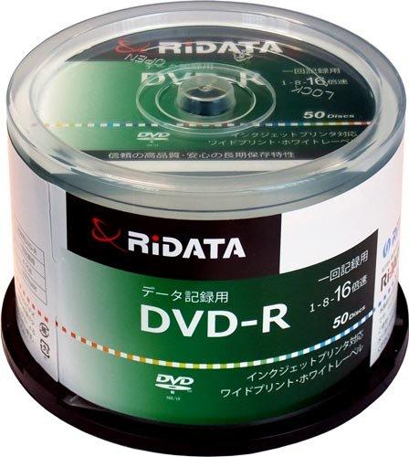CebN RiDATA DVD-R f[^p 50pbN D-R47G.PW50RD C RiTEK