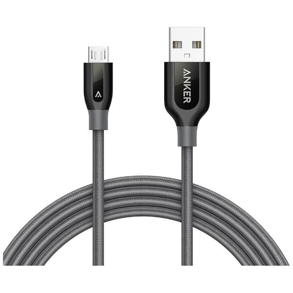 Anker PowerLine+ Micro USBP[u (180cm) gray A81430A1(A81430A1)