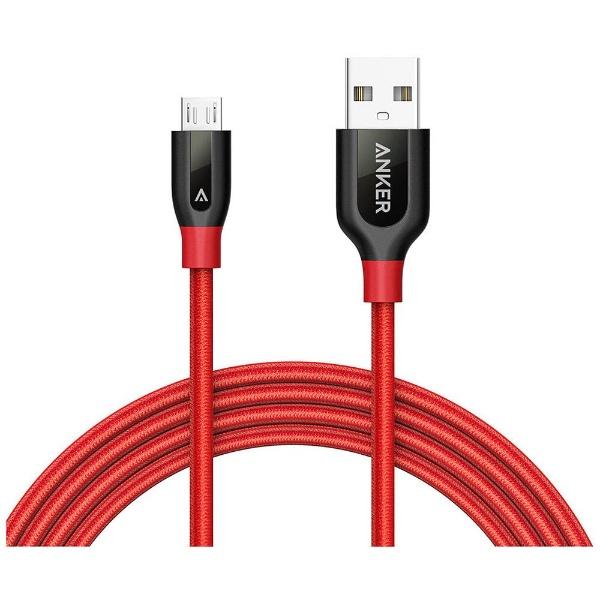 Anker PowerLine+ Micro USBP[u (180cm) red A8143091(A8143091)