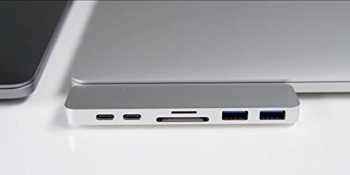 HyperDrive Thunderbolt 3 USB-C nu for MacBook Pro 2016 - Vo[(GN28B-SILVER) ANgEc[