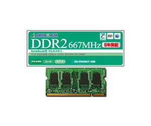 GH-DW667-2GBZ (SODIMM DDR2 PC2-5300 2GB Mac) Macm[gp DDR2 PC2-5300 200Pin Unbuffered SO-DIMM 2GB (GH-DW667-2GBZ) O[nEX