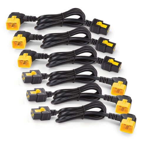 Power Cord Kit (6 ea) Locking C19 to C20 (90 Degree) 1.2m AP8714R (AP8714R)