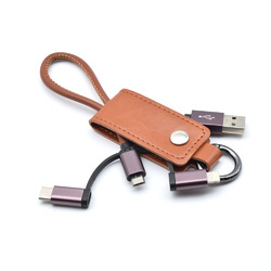 Keycase Cable 3in1 Brown KC3IN1-BR(KC3IN1-BR)