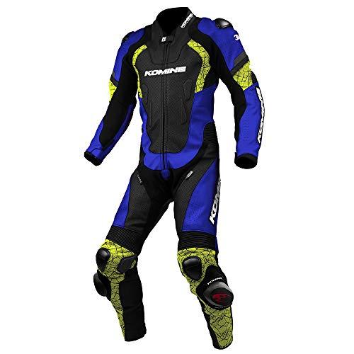  S-52 Racing Leather Suit Blue/Neon XL i:02-052/BL/N/XL