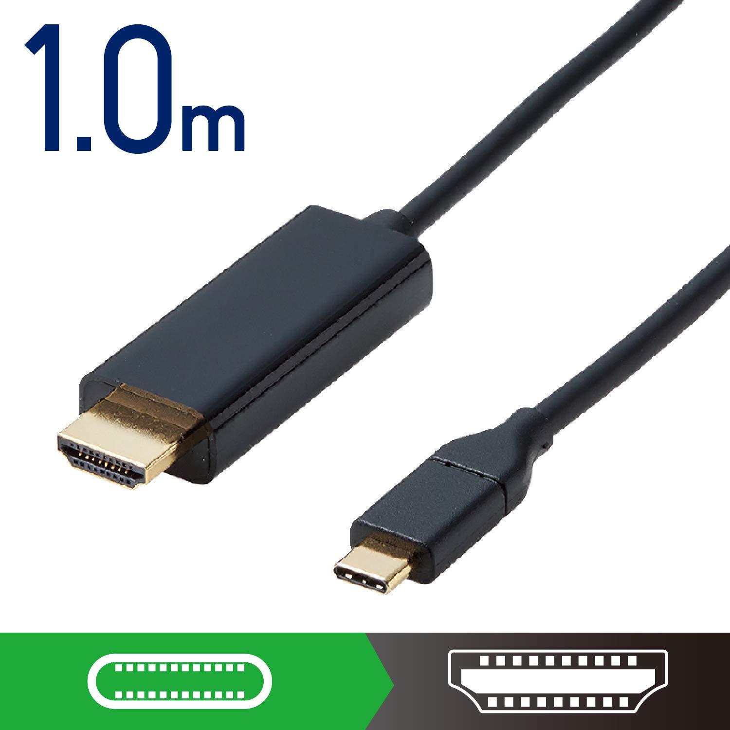 ϊP[u/Type-C-HDMI/1.0m/ubN CAC-CHDMI10BK