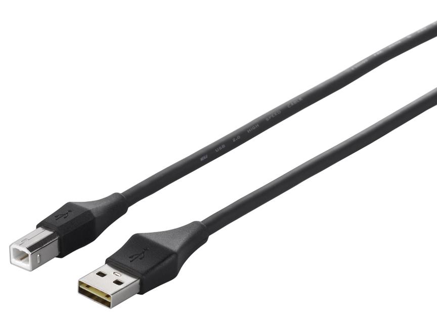 USB2.0 A to B ǂRlN^[ 2.5m ubN(BSUABDU225BK)