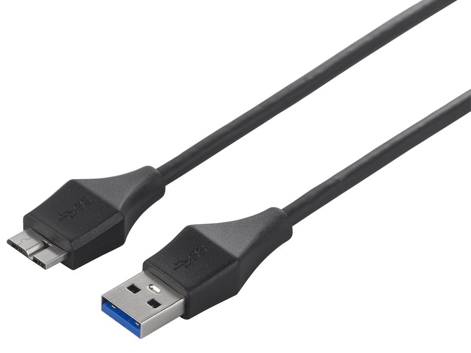 USB3.0 A to microB XP[u 0.5m ubN(BSUAMBSU305BK)