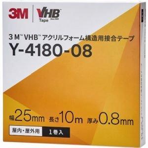 VHB ANtH[\pڍe[v }`XybN Y-4180-08 25mm~10m 0.8mm 3M X[G