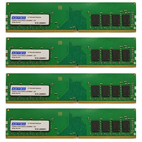 ADTEC DDR4-3200 UDIMM 8GBx4 / ADS3200D-H8G4(ADS3200D-H8G4) AhebN