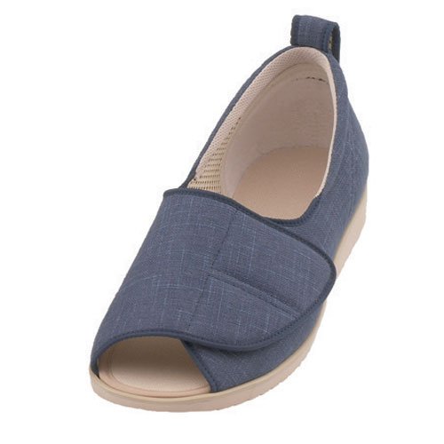 あゆみシューズ オープン和 (なごみ) 紺 左足 1026 L 徳武産業