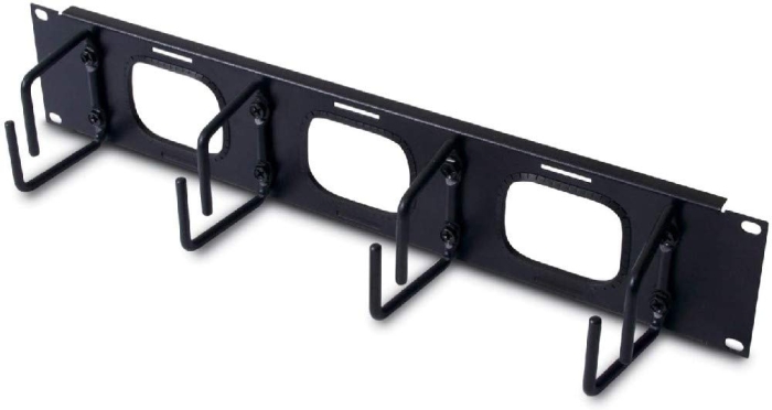 2U Horizontal Cable Organizer w/ Pass-Thru Black (AR8428)