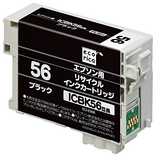 リサイクルインクカートリッジ EPSON ブラック ICBK56 ECI-E56B