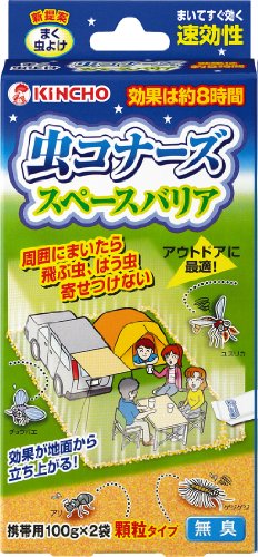 Ecjoy 大日本除虫菊 虫コナーズ スペースバリア 顆粒タイプ 100g 2袋入 Ecjoy 大日本除虫菊 虫コナーズ スペースバリア 顆粒タイプ 100g 2袋入