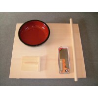 本格そば打ち６点セット 一式 美品｜こね鉢・のし板・包丁付き！ 楽天市場】そば打ち 6点セットの通販