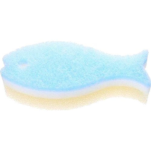 ポアソンキッチン おさかなスポンジ ライトブルー