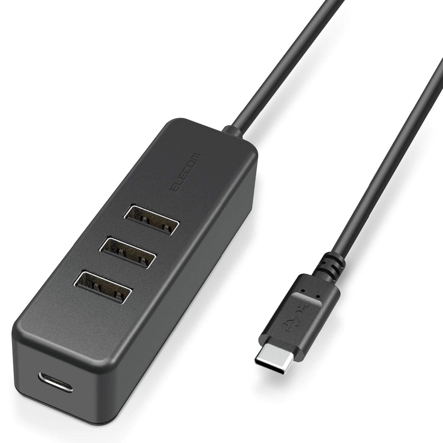 USB Type C nu USB2.0 USB-AX3|[g PDΉType-C1|[g P[u30cm ubN / U2HC-T431PBK