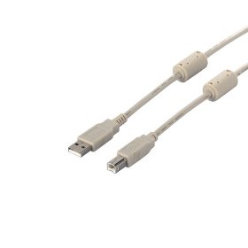 バッファロー (サプライ) BSUABFC250IV USB2.0ケーブル (A to B) フェライトコア付 アイボリー (BSUABFC250IV)