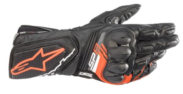 yKwOɎdlmFzSP-8 v3 LEATHER GLOVE [1030 BLACK RED FLUO] L