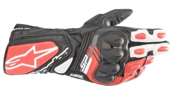 yKwOɎdlmFzSP-8 v3 LEATHER GLOVE [1304 BLACK WHITE BRIGHT RED] M