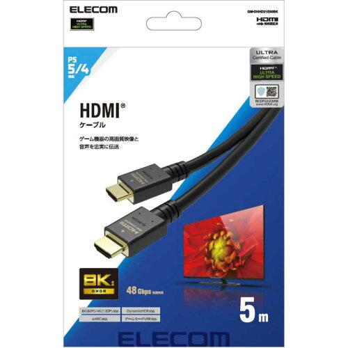 HDMIP[u/PS5Ή/HDMI2.1/EgnCXs[h/5.0m/ubN(GM-DHHD21E50BK)