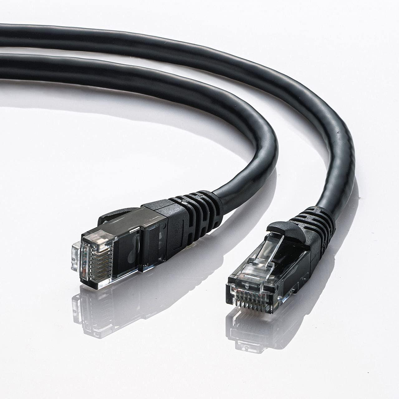 LANP[u CAT6A  10Gbps/500MHz MKrbg C[TlbgP[u c܂h~ RJ45RlN^ (0.5m) ubN KB-T6AY-005BK