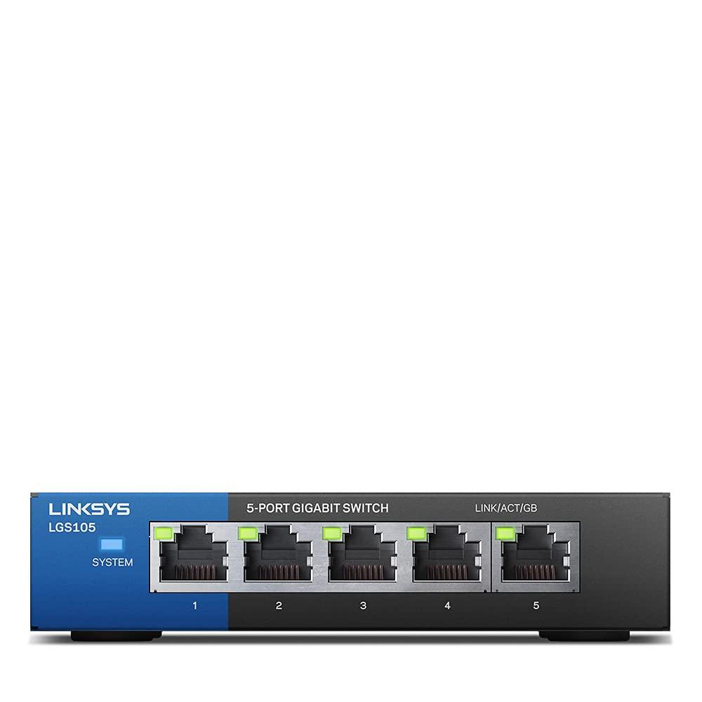 Linksys XCb`Onu LAN 5|[g 10 / 100 / 1000Mbps MKrbg ⟑ É݌v ݒsv 5Nۏ LGS105-JP-A